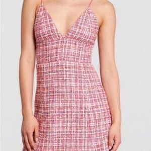 House of Harlow 1960 Pink Tweed Mini Dress